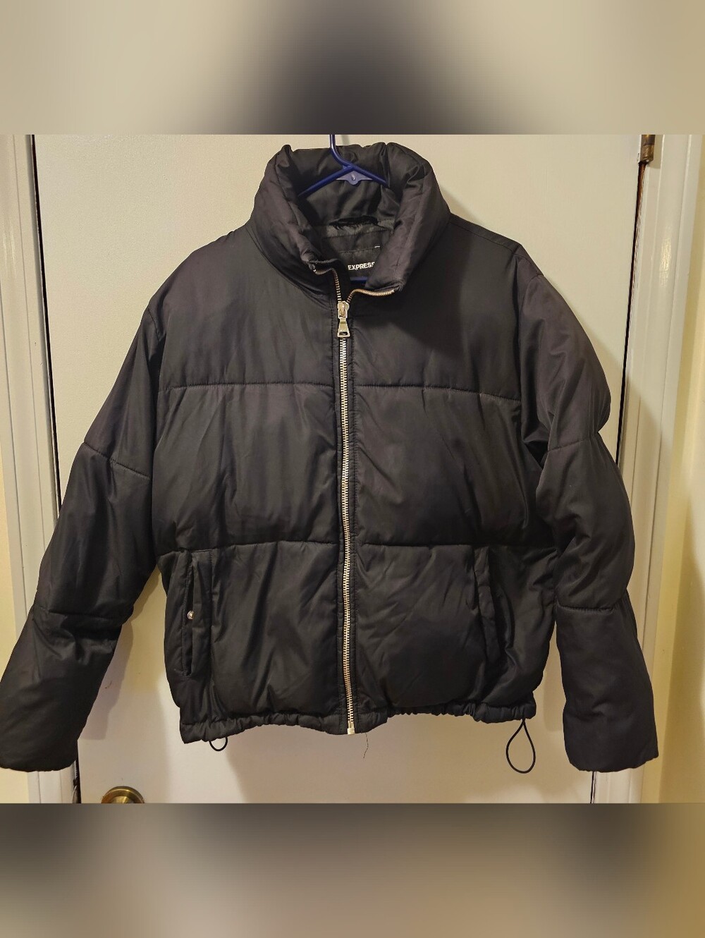 Express Insulated Puffer Jacket Black Women's Size L